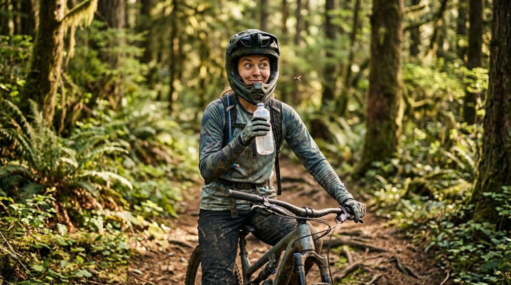 Swallowing a Live Bug on a Mountain Bike Ride